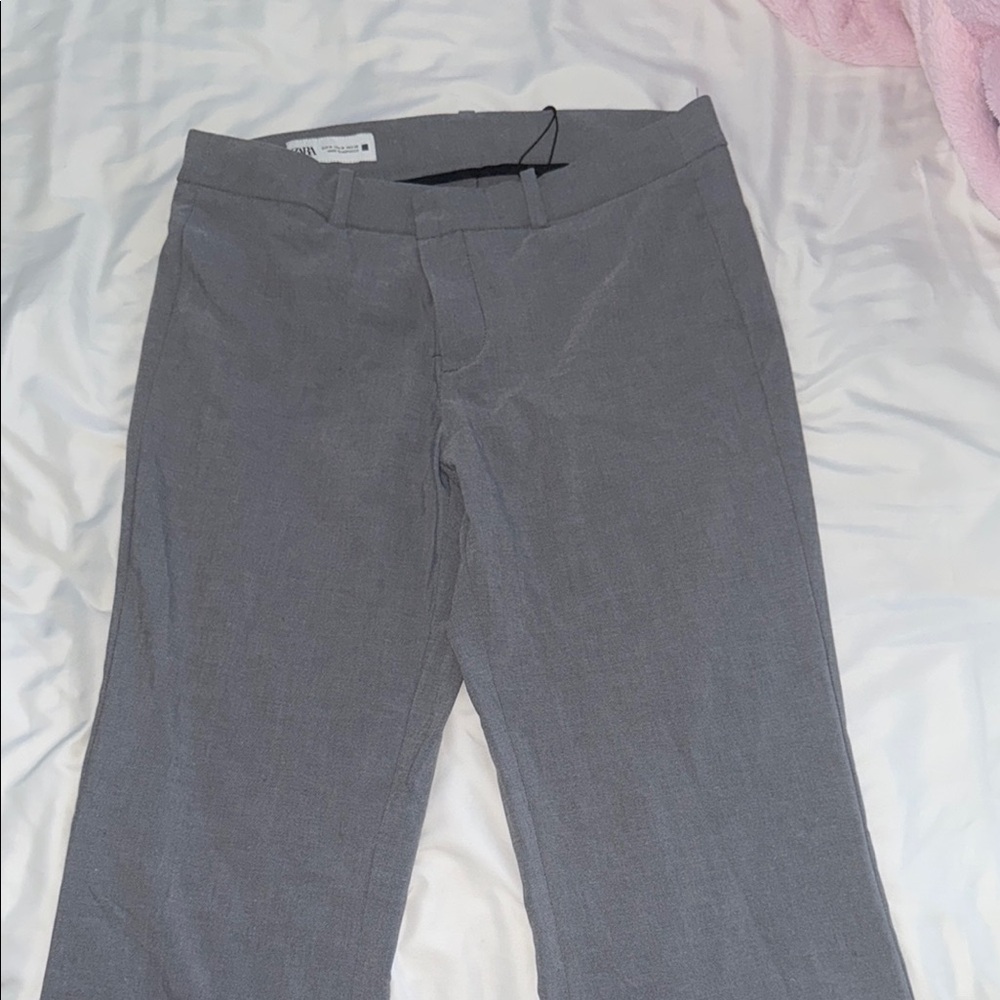 Zara Women's Gray Boot Cut Pants